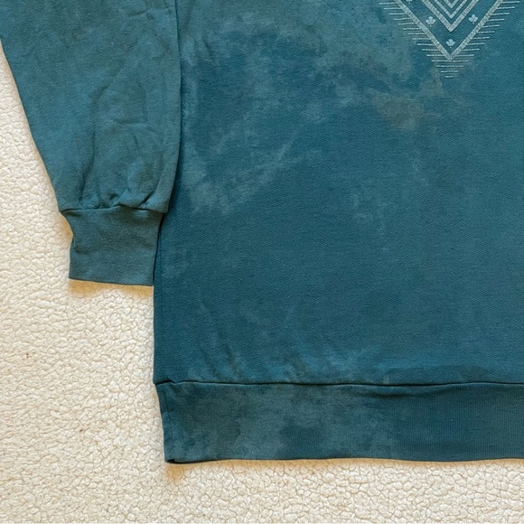 Vintage 80s Ultra Distressed/Faded Niagara Falls Art Deco Puff Print Crewneck - Picture 5 of 6